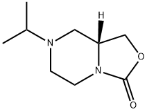 (R)-7-isopropyltetrahydro-1H-oxazolo[3,4-a]pyrazin-3(5H)-one Structure