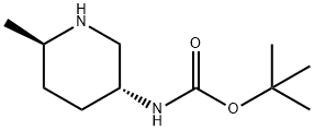 N - [(3R,6R)-6-甲基哌啶-3-基]氨基甲酸叔丁酯,1799311-98-0,结构式
