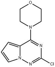 4-{2-chloropyrrolo[2,1-f][1,2,4]triazin-4-yl}morpholine Struktur