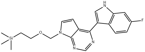 6-FLUORO-3-(7-{[2-(TRIMETHYLSILYL)ETHOXY]METHYL-7H-PYRROLO[2,3-D]PYRIMIDIN-4-YL)-1H-INDOLE|