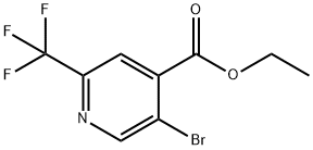 Ethyl 5-bromo-2-(trifluoromethyl)isonicotinate 化学構造式