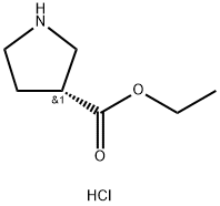 (R)-3-吡咯烷甲酸乙酯盐酸盐,1807350-90-8,结构式