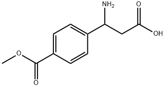 3-氨基-3-(4-(甲氧基羰基)苯基)丙酸 结构式