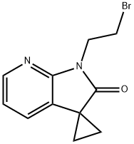 1'‐(2‐bromoethyl)‐1',2'‐dihydrospiro[cyclopropane‐ 1,3'‐pyrrolo[2,3‐b]pyridine]‐2'‐one,1818847-40-3,结构式