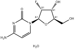 2'-脱氧-2'-氟胞苷水合物 结构式