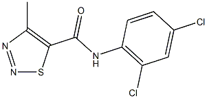 N-(2,4-dichlorophenyl)-4-methyl-1,2,3-thiadiazole-5-carboxamide Struktur