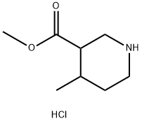 3-Piperidinecarboxylic acid,4-methyl-,methyl ester,hydrochloride(1:1) Struktur