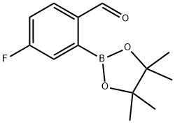 5-氟-2-甲酰基苯硼酸频那醇酯,1844839-22-0,结构式