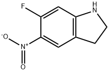 6‐fluoro‐5‐nitro‐2,3‐dihydro‐1H‐indole Structure