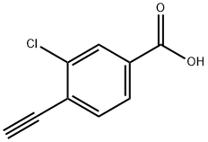 3-Chloro-4-ethynylbenzoic acid Structure