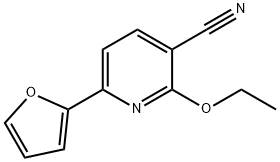 3-Pyridinecarbonitrile,2-ethoxy-6-(2-furanyl)-(9CI) Structure