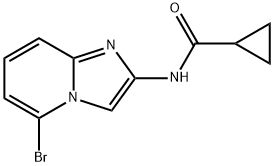 N-{5-BROMOIMIDAZO[1,2-A]PYRIDIN-2-YLCYCLOPROPANECARBOXAMIDE Structure