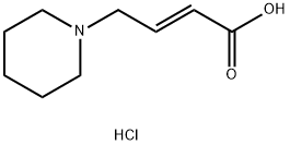 2-Butenoic acid, 4-(1-piperidinyl)-, hydrochloride (1:1), (2E)- Structure