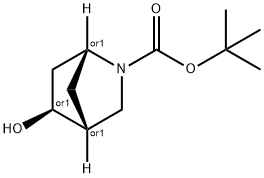 Racemic-(1R,4R,5S)-Tert-Butyl 5-Hydroxy-2-Azabicyclo[2.2.1]Heptane-2-Carboxylate,198835-03-9,结构式
