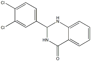 2-(3,4-dichlorophenyl)-1,2,3,4-tetrahydroquinazolin-4-one 化学構造式