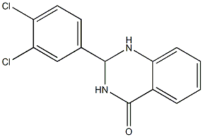 2-(3,4-dichlorophenyl)-1,2,3,4-tetrahydroquinazolin-4-one 结构式