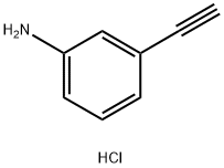 3-乙炔基苯胺盐酸盐,207226-02-6,结构式