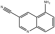 5-aminoquinoline-3-carbonitrile 化学構造式