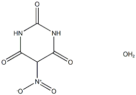 5-ニトロバルビツル酸 水和物 化学構造式