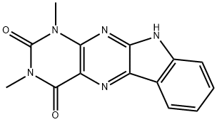1,3-dimethyl-1H,2H,3H,4H,10H-indolo[3,2-g]pteridine-2,4-dione 结构式