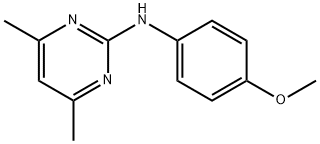 N-(4-甲氧基苯基)-4,6-二甲基嘧啶-2-胺 结构式