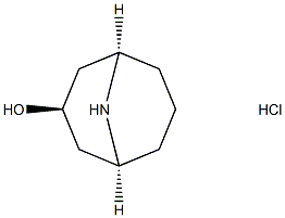 endo-9-azabicyclo[3.3.1]nonan-3-ol, hydrochloride (1:1), (3-endo)- Struktur