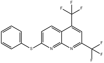 1,8-Naphthyridine,7-(phenylthio)-2,4-bis(trifluoromethyl)-(9CI) 结构式