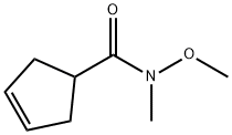 3-Cyclopentene-1-carboxamide,N-methoxy-N-methyl-(9CI) Structure