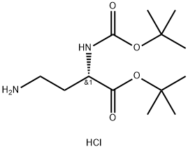 Boc-Dab-OtBu·HCl 化学構造式