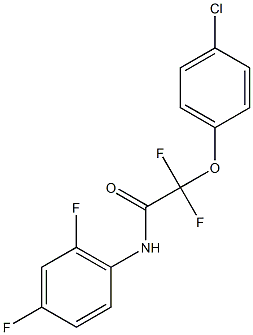 2-(4-chlorophenoxy)-N-(2,4-difluorophenyl)-2,2-difluoroacetamide 化学構造式