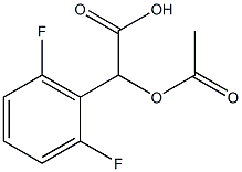 2-(acetyloxy)-2-(2,6-difluorophenyl)acetic acid Struktur