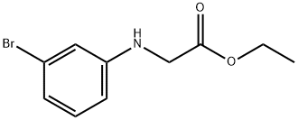 2-((3-溴苯基)氨基)乙酸乙酯, 2521-91-7, 结构式