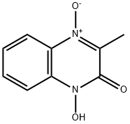 1-HYDROXY-3-METHYL-4-OXIDOQUINOXALIN-4-IUM-2-ONE, 26438-48-2, 结构式