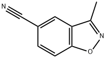1,2-Benzisoxazole-5-carbonitrile,3-methyl-(9CI) Struktur