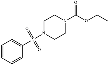ethyl 4-(phenylsulfonyl)piperazine-1-carboxylate 结构式