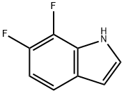 6,7-ジフルオロ-1H-インドール 化学構造式