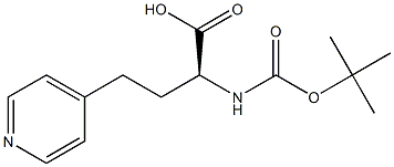 (S)-Boc-4-Pal-HomoAla-OH Struktur