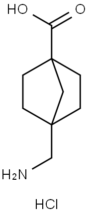 4-(aminomethyl)bicyclo[2.2.1]heptane-1-carboxylic acid hcl Struktur