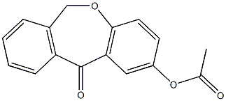 11-oxo-6,11-dihydrodibenzo[b,e]oxepin-2-yl acetate Struktur