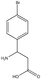 β-AMino-4-broMo-benzenepropanoicacid 结构式