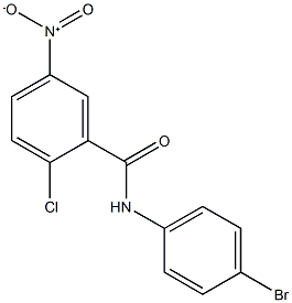 N-(4-bromophenyl)-2-chloro-5-nitrobenzamide Struktur