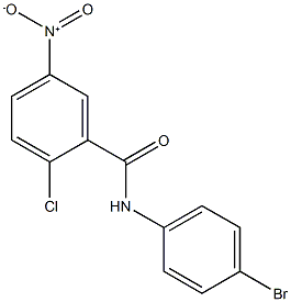 N-(4-bromophenyl)-2-chloro-5-nitrobenzamide 结构式