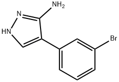 4-(3-bromophenyl)-1H-pyrazol-5-amine Structure