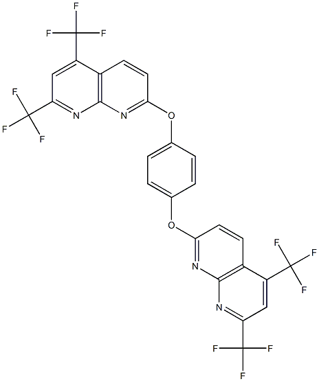 1,8-Naphthyridine,2,2-[1,4-phenylenebis(oxy)]bis[5,7-bis(trifluoromethyl)-(9CI) Structure