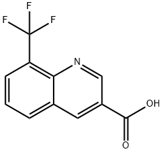 8-(trifluoromethyl)quinoline-3-carboxylic acid Structure