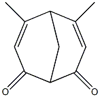 4,6-dimethylbicyclo[3.3.1]nona-3,6-diene-2,8-dione Structure