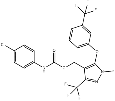 318469-45-3 {1-methyl-3-(trifluoromethyl)-5-[3-(trifluoromethyl)phenoxy]-1H-pyrazol-4-yl}methyl N-(4-chlorophenyl)carbamate