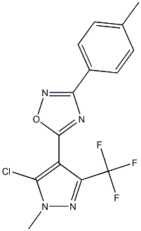 5-[5-chloro-1-methyl-3-(trifluoromethyl)-1H-pyrazol-4-yl]-3-(4-methylphenyl)-1,2,4-oxadiazole