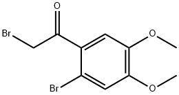 2-溴-1-(2-溴-4,5-二甲氧基苯基)乙酮, 321681-28-1, 结构式