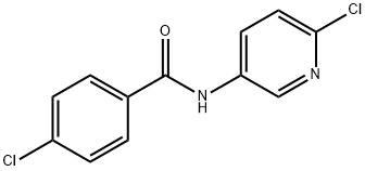 4-CHLOR-N-(6-CHLOR-PYRIDIN-3-YL)-BENZAMID 结构式